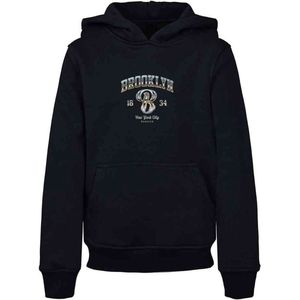 Mister Tee - Kids BRKLN Kinder hoodie trui - Kids 110 116 - Zwart