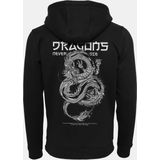 Mister Tee - Dragons Never Die - Hoody - Zwart - 65% Katoen, 35% Polyester