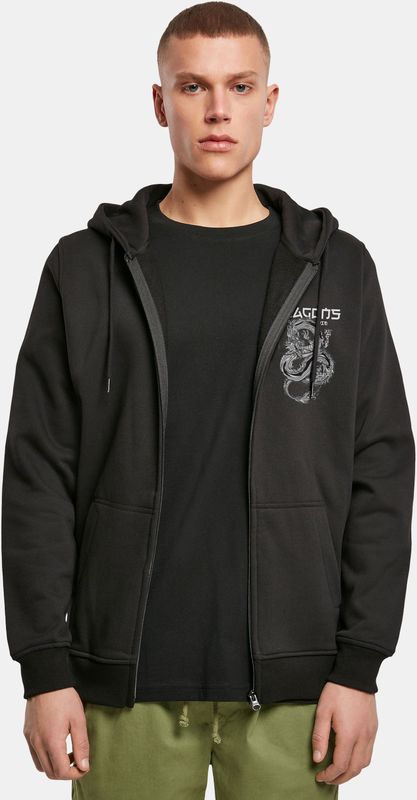 Mister Tee - Dragons Never Die - Hoody - Zwart - 65% Katoen, 35% Polyester