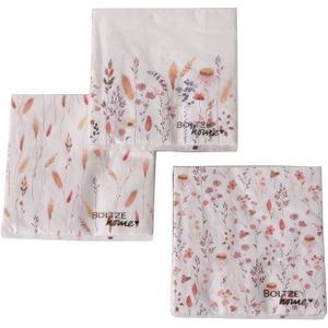 Boltze Home Servetten Kornelia bloemen 20-dlg papier (1 stuk) assorti
