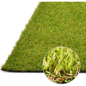 FLOORDIREKT Kunstgras - Oxford - Grastapijt voor binnen en buiten - 25 mm - 100 x 200 cm
