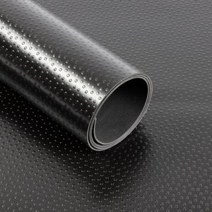 etm Rubber loper - Rubbermat - Dots - 2 mm - Zwart - 120 x 400 cm