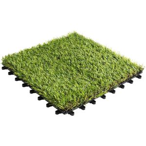 Karat Vlondertegel - Terrastegel - Tuintegel - Gras ontwerp - 30 x 30 cm