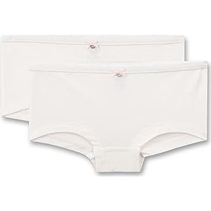 Sanetta Cutbrief Lot de 2 slips pour fille en modal, White Pebble, 140