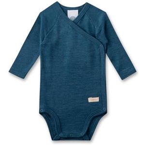 Sanetta 324364 Romper voor babyjongens, Blauw staal