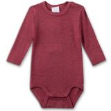 Sanetta - Kid's Wool Body L/S - Merino-ondergoed - Rood - 70% Wol, 30% Zijde