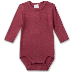 Sanetta - Kid's Wool Body L/S - Merino-ondergoed - Rood - 70% Wol, 30% Zijde