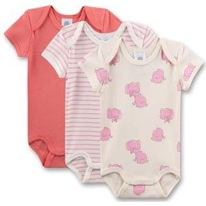 Sanetta Babymeisje 324307 bodysuit Sheer pink, 56, Sheer Pink, 56 cm