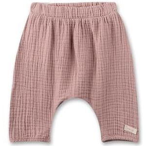 Sanetta Pantalon bébé rose en mousseline | Pantalon en mousseline de coton bio pratique et confortable pour fille Vêtements pour bébé, Rose, 44