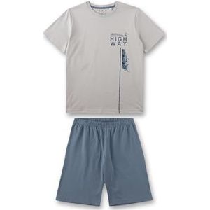 Sanetta 245662 Korte pyjama voor jongens, Lichtgrijs