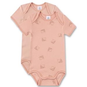 Sanetta Babymeisjes dubbelpak body halve mouwen, Misty Rose, 56 cm