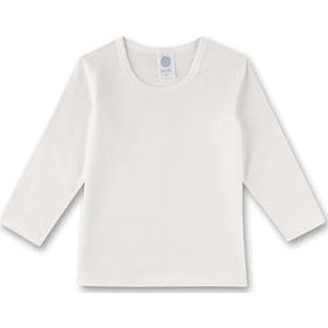 Sanetta Meisjesshirt, lange mouwen, offwhite katoen mod, Broken White, 164 cm