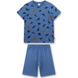 Sanetta Kids Pyjama Short AOP 233561 Pyjama (Kinderen |blauw)
