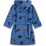 Sanetta - Kid's Bathrobe AOP - Badjas - Blauw