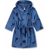 Sanetta - Kid's Bathrobe AOP - Badjas - Blauw