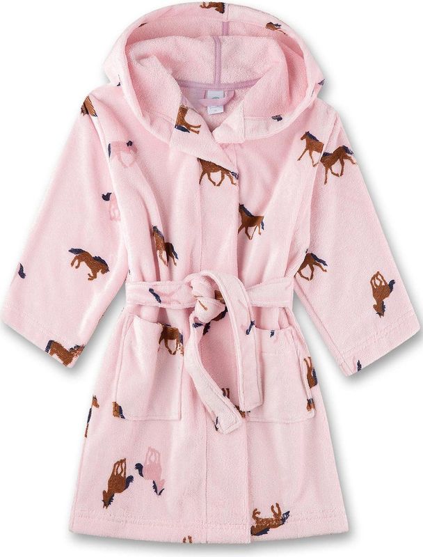 Sanetta Kids Bathrobe AOP Badjas (Kinderen |roze)
