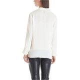 Marc Cain - Blouse - Gebroken Wit - Luchtige Blouse met Ruches