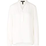 Marc Cain - Blouse - Gebroken Wit - Luchtige Blouse met Ruches