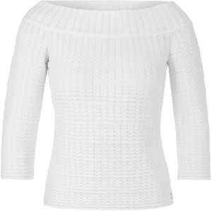 Marc Cain, Dames, Truien, Wit, Maat: M Leer,