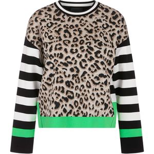 Marc Cain Sports Trui multicolor (Maat: 40) - Halslijn: Ronde hals,