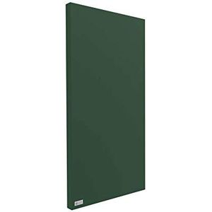 Horch Akustik Prikbord, geluidsdemper, akoestisch element, 120 cm x 60 cm (staand formaat), magnetische ophanging, mosgroen, zonder lijst