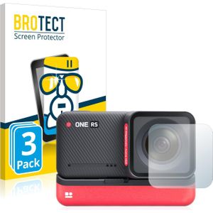BROTECT Screenprotector voor Insta360 One RS 4K Edition Lens - Transparant - 3 Stuks