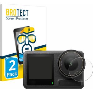 BROTECT Screenprotector DJI Osmo Action 4 Lens - Transparant - 2 Stuks