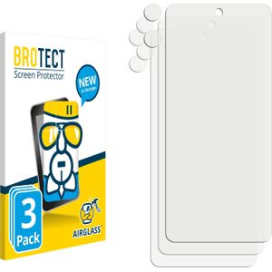 BROTECT AirGlass Vetro (3 Stuk, Motorola Moto G54), Smartphone beschermfolie