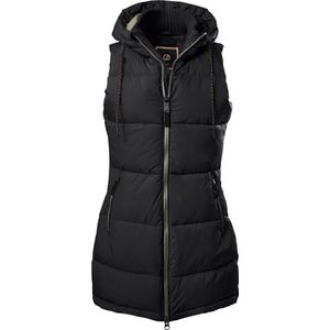 G.I.G.A. DX dames Gewatteerd vest/functioneel vest in dons-look met capuchon GW 30 WMN QLTD VST, Zwart, 38, 38790-000
