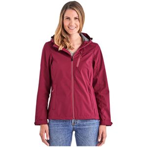 Dames - Softshelljack - Donkerrosé - 100% Gerecycled Polyester - Wind- en Waterdicht
