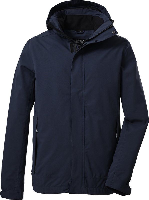 killtec Men's Functioneel jack/outdoorjack met afritsbare capuchon KOS 87 MN JCKT_XENIOS, dark navy, XL, 39147-000
