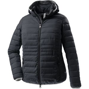 Ademende Gewatteerde Jas - Navy - 100% Polyester - Met Afneembare Capuchon