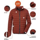 G.I.G.A. DX by killtec - Gewatteerde Jas - Roestrood - GW 6 MN QLTD JCKT