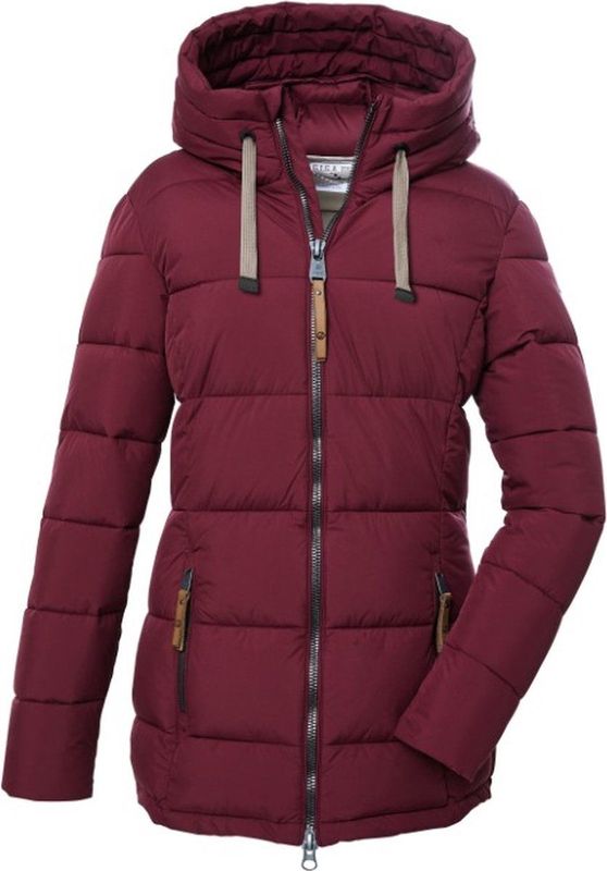 G.I.G.A. DX Dames Winterjas met capuchon/functioneel jack in donslook GW 12 WMN QLTD JCKT, raspberry, 38, 39835-000
