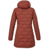 Dames - Gewatteerde Parka - Abrikoos - 100% Polyester - Waterafstotend, Ademend, Winddicht