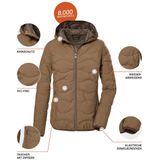 Damesjas - Bruin - Waterafstotend - Gerecyclede Materialen