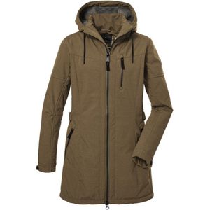 G.I.G.A. DX - Dames Softshell Parka - Camel - Afritsbare Capuchon