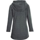 Dames - Breifleeceparka - Grijsblauw - Polyester/Viscose - Windafstotend