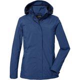 killtec Dames Functioneel jack/outdoorjack met afritsbare capuchon KOS 42 WMN JCKT, dark ocean, 38, 41282-000