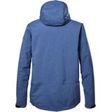 killtec Heren Functioneel jack/outdoorjack met afritsbare capuchon KOS 53 MN JCKT, steel-blue, S, 41333-000