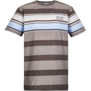 Killtec heren shirt - shirt heren - KM - 41440 - olijfgroen streep