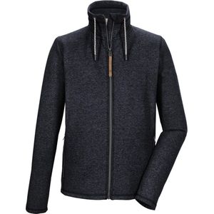 Killtec heren vest - gebreid heren vest fleece - dun - 41445 - navy