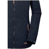Navy Leren Jas - Waterafstotend - 100% Polyester - Sportief