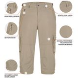 Driekwartbroek - Antraciet - Polyester/Elastaan - Sportief