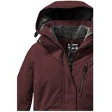 KILLTEC - Softshell Jas - Wijnrood - Warm Gevoerd - Verstelbare Capuchon