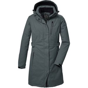 killtec dames Functionele parka/parka met afritsbare capuchon KOW 303 WMN PRK, blaugrau, 38, 41815-000