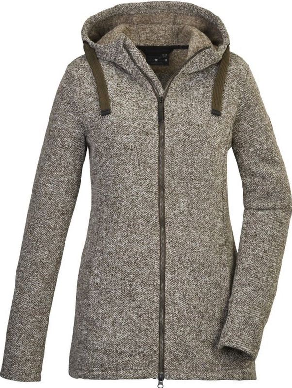 G.I.G.A. DX Fleecejack - Olijfgroen - Gerecycled Materiaal - Capuchon