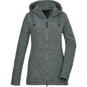 G.I.G.A. DX dames Gebreid fleecejack/fleecejack met capuchon GW 72 WMN KNTFLC JCKT, aquaverde, 34, 42437-000