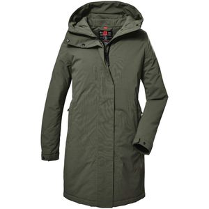 Waterdichte Damesparka - Olijfgroen - 100% Polyester