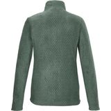 Killtec KOW Fleecevest - Dames Lange rits fleece - Green-Grey/Lt. Steel Mint Aop